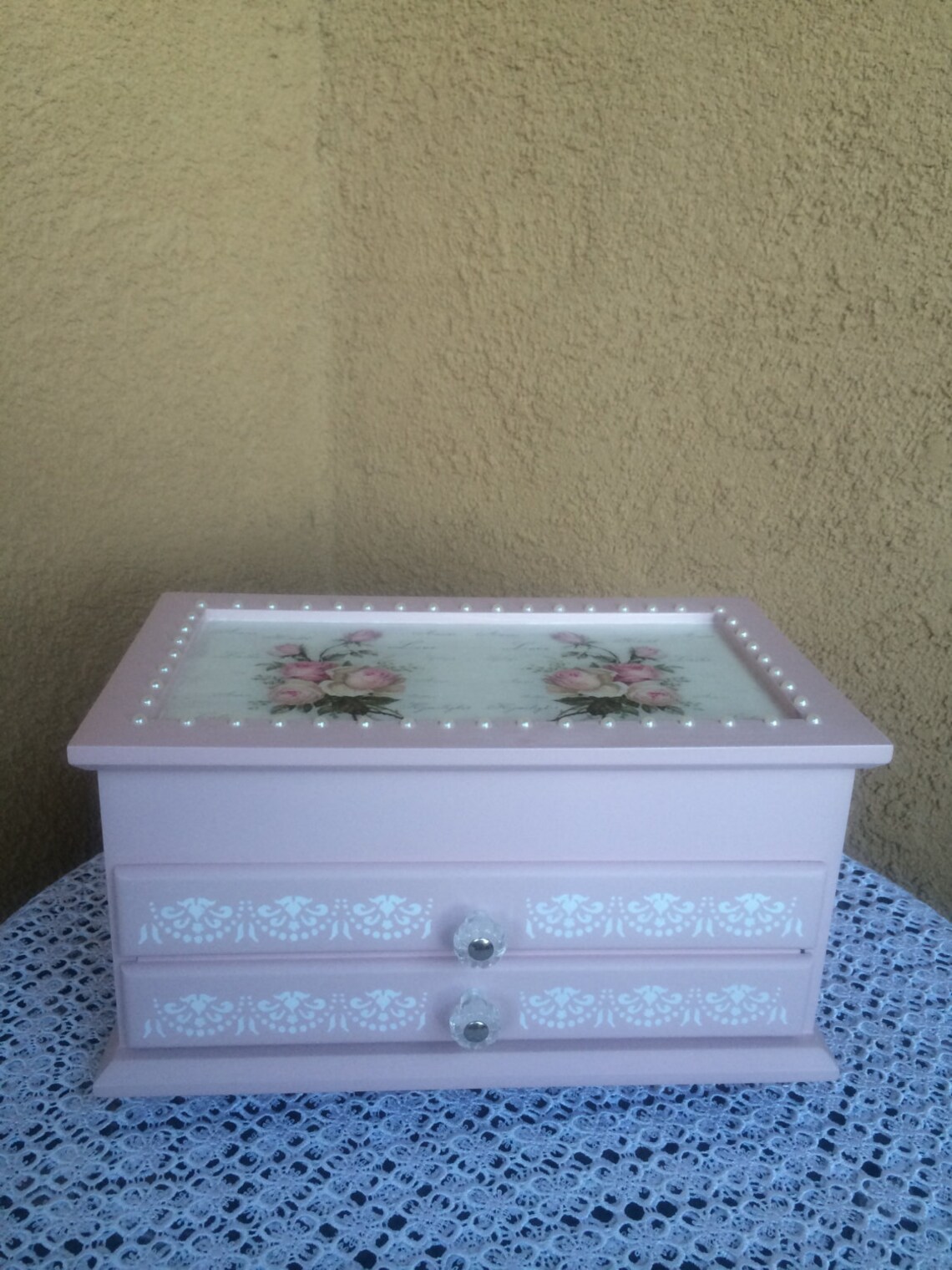 Decoupage jewelry box Decoupage Jewelry storage Decoupage gift Etsy