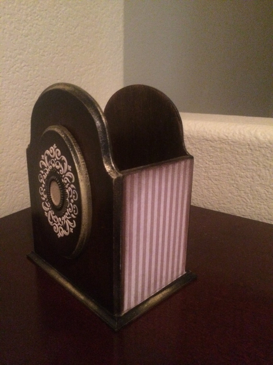 Decoupage Oranizer Set Decoupage Magazine Holder Decoupage Etsy