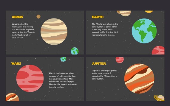 Solar System Teacher And Student Powerpoint Presentation Template Editable Vector Illustration And Unlimited Colors