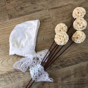 Velvet baby girl bonnets white baby bonnet, handmade bonnet, modern bonnet, lace bonnet, classic bonnet