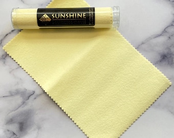 Sunshine no-scratch polishing cloth for Gold, Silver, Brass, Copper, Mirrors and Glass