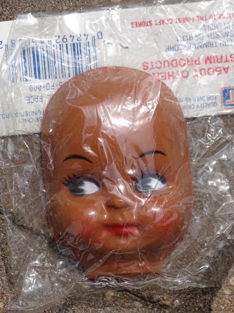 Black Doll Face Plastic Doll Face Westrim Crafts Style 6546 Etsy