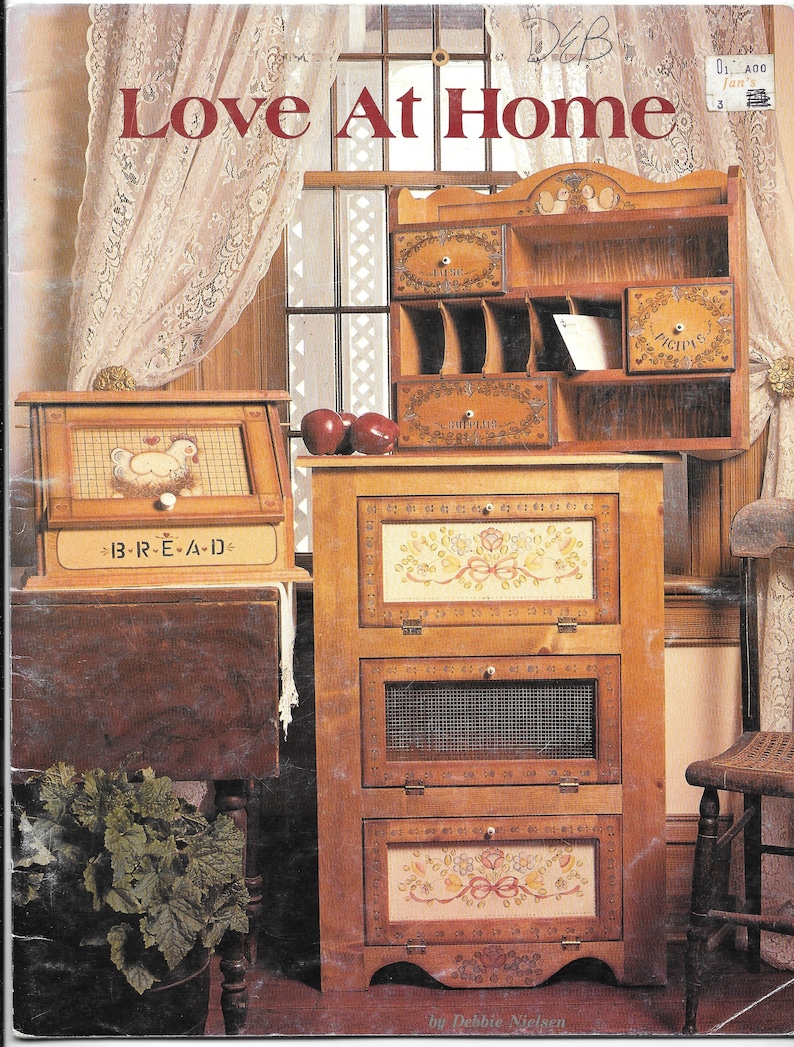 Vintage Tole and Decorative Painting Book Love At Home by Debbiie Nielsen Craft Book