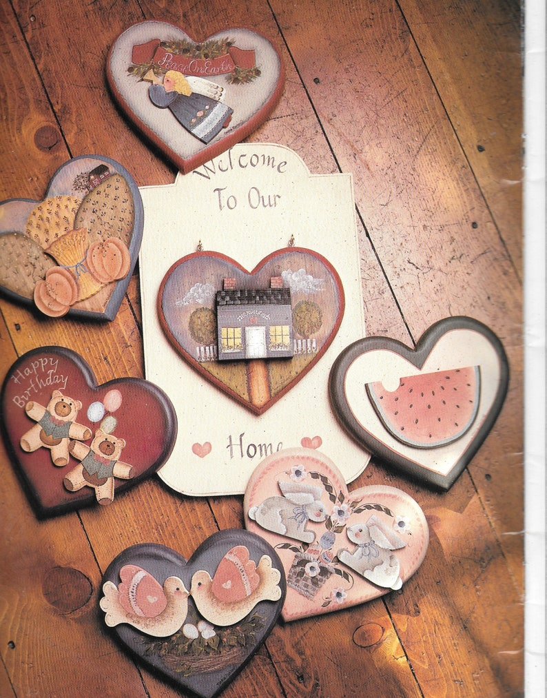 Vintage Tole and Decorative Painting Book Love At Home by Debbiie Nielsen Craft Book