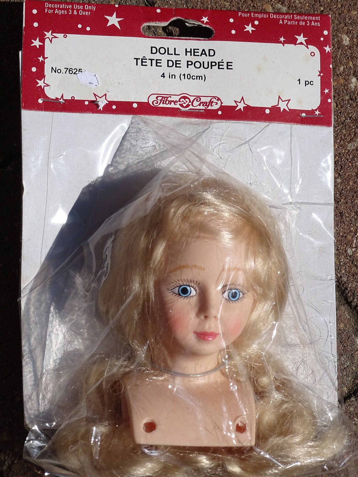 Fibre Craft Doll Head Porcelain Look Doll Head Vinyl Head Etsy