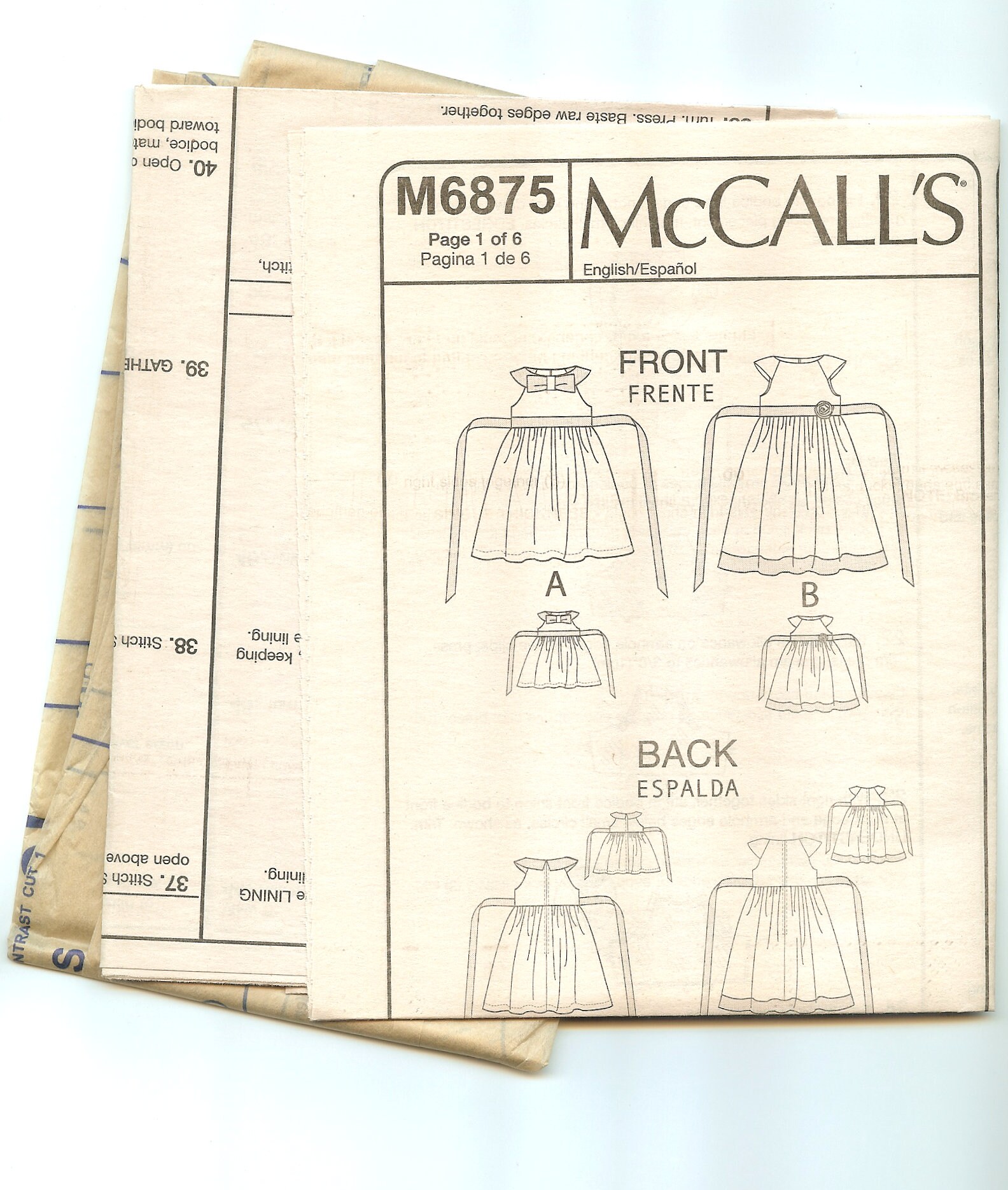 Mccall's Sewing Pattern MP340 Children's/girls'/ - Etsy UK