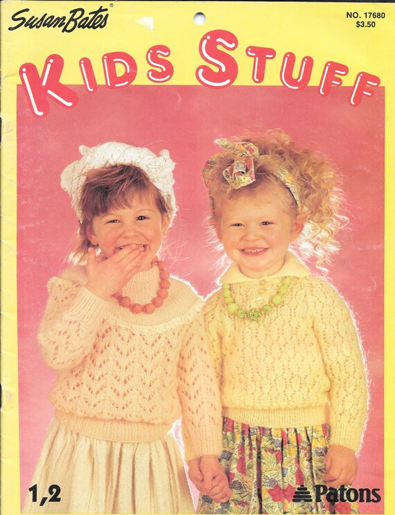 Knits For Kids Kids Stuff By Susan Bates Kids Knitting Patterns Easy To Knit Vintage Knitting Booklet Cable Sweater Pullover Knits For Kids Kids Stuff By Susan Bates Kids Knitting Patterns Easy To Knit Vintage Knitting Booklet Cable Sweater Pullover