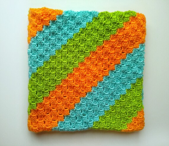 orange baby blanket