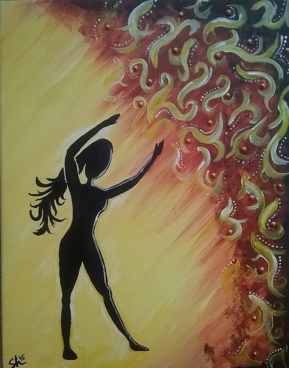 Tableau silhouette art de la silhouette oeuvre toile Etsy