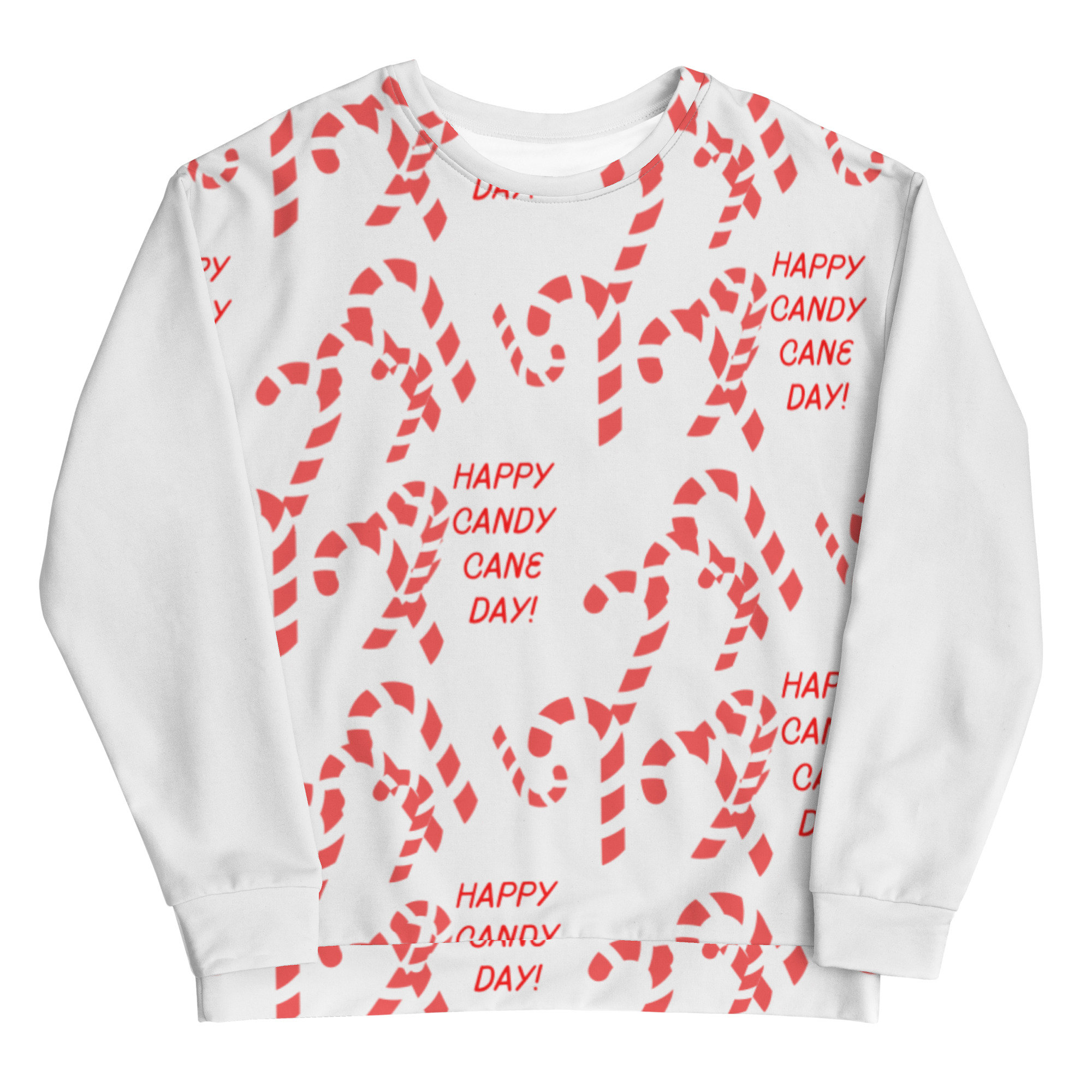 Atlantische Oceaan manager De controle krijgen Happy Candy Cane Day Sweatshirt - Etsy