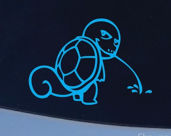 Spitting Squirtle Decal