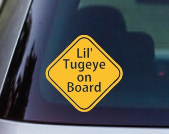 Baby on Board: Lil' Tugeye Decal