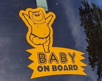 Baby on Board - Adventure Time Baby Finn Decal