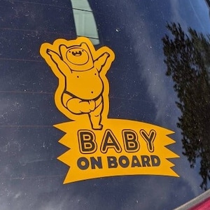 Bébé à bord : sticker Baby Finn