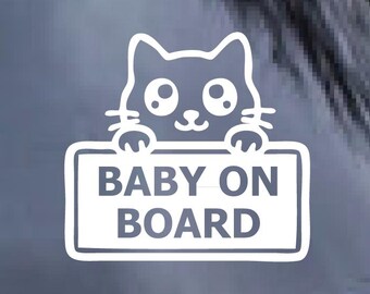 Baby on Board: Animal Collection - Cat Decal