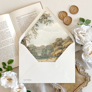 Fine art envelope liner | Vintage envelope liner, Elegant envelope liner, Wedding envelopes with liner, Artisan envelope liner, heirloom
