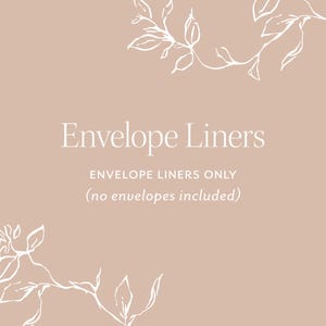 Envelope Liners for A7 Euro Envelopes