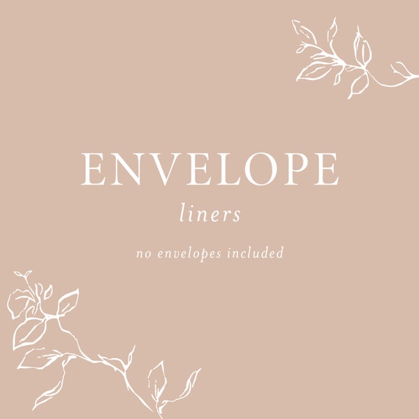 Custom envelope liners etsy