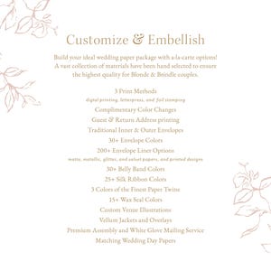 Romantic wedding invitation, Elegant wedding invitation, Fine art impressionist wedding invitation, Letterpress invite (Sample invite kit) image 8