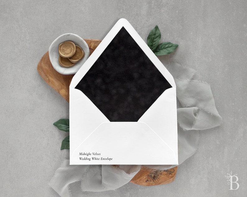 Black Velvet Envelope Liner Velvet Envelope Liner Suede Etsy