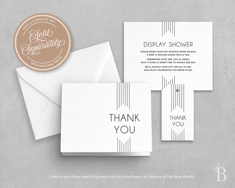 Art deco bridal shower invitation Couple/'s shower invitation Black and white invite Great Gatsby invitation 1920s style invitation