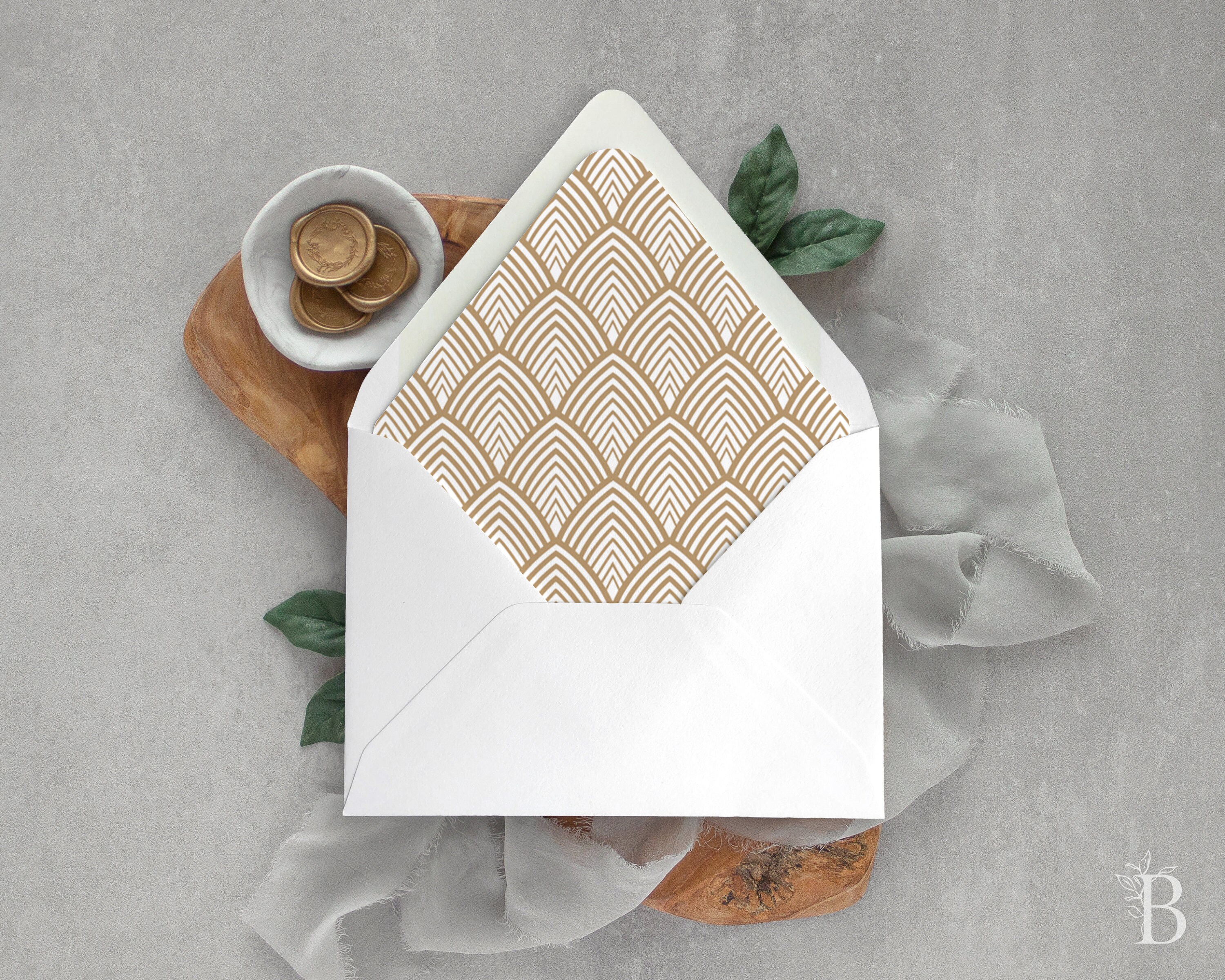 Art Deco envelope liner Gatsby envelope liner Art nouveau Etsy