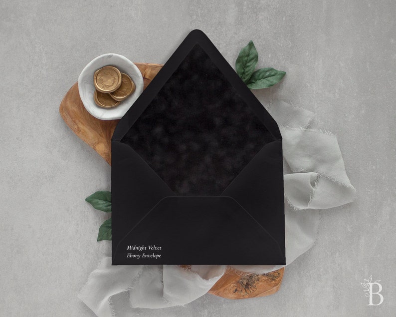 Black Velvet Envelope Liner Velvet Envelope Liner Suede Etsy