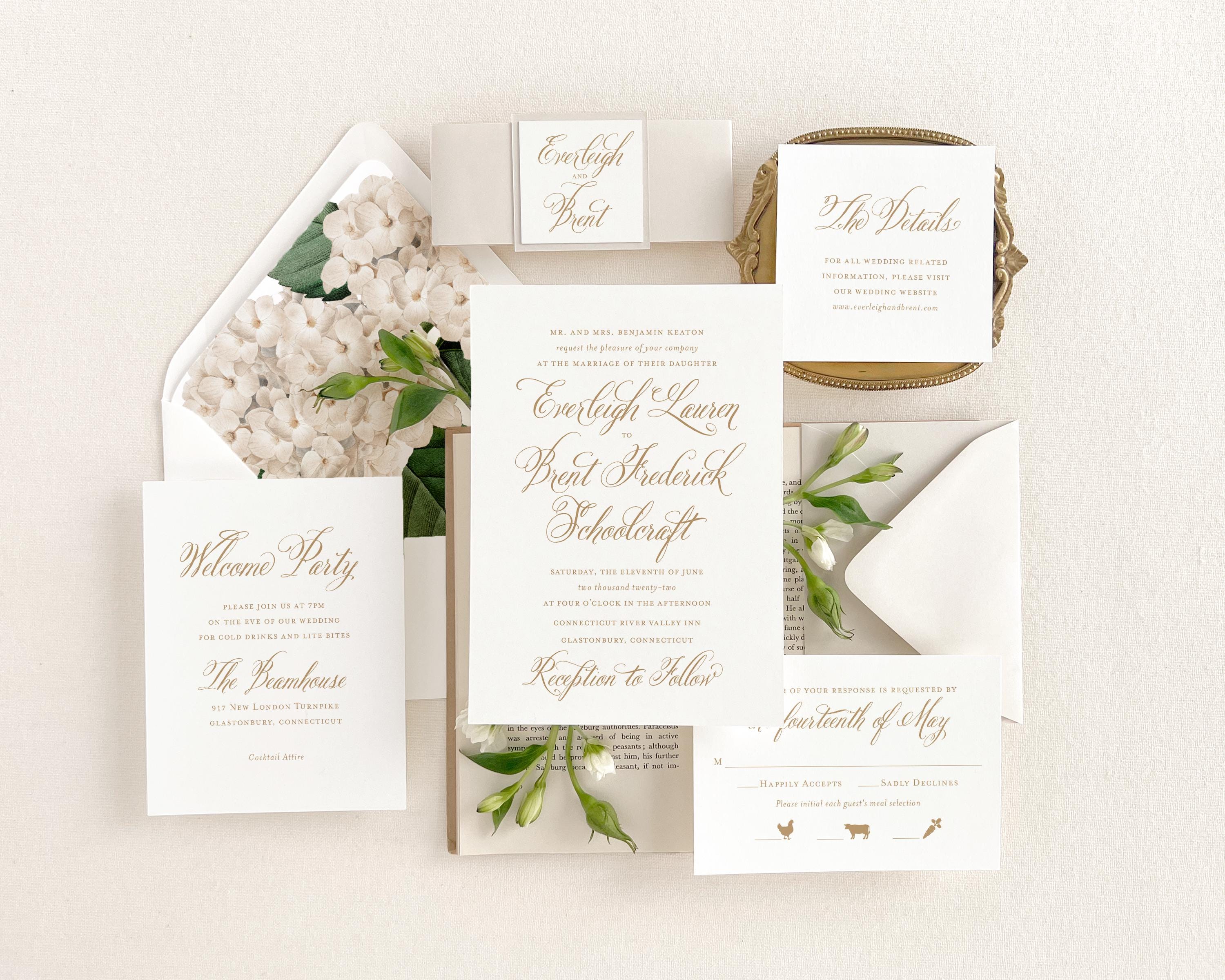 Elegant Wedding Invitation With an Organic and Natural Aesthetic, Romantic  and Whimsical Neutral Wedding Invitation (sample Invitation Kit) - Etsy, image size:3000x2400