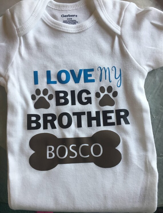 i love my big brother onesie
