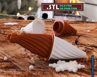 Surprise Christmas Ornament STL File  |  3D Bauble Secret Storage Box, Christmas Tree Decoration - Holiday Decor | DIGITAL DOWNLOAD