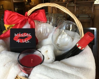 Kisses 4 Us® Making Kissing Fun! Anniversary Gift Basket Stuffer-Birthday Gift Basket Stuffer-Valentine's Day Gift Basket Stuffer