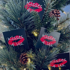 Kisses for Christmas-Say Merry Kissmas with Kisses 4 Us-Make a Kissmas Tree-Mistletoe Kisses-Fun Christmas Idea-Romantic Christmas Idea image 2