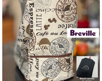 Breville-Custom dust cover for "Breville" Coffee Machine  with/without  front pocket