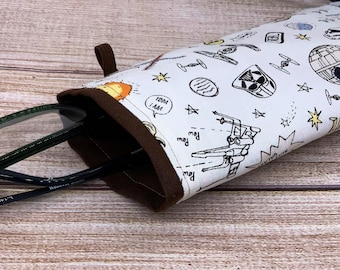 Star Wars - Estojo/suporte macio para óculos de grau, óculos de sol ou óculos de leitura