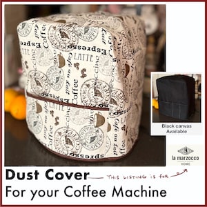 la marzocco-aangepaste stofhoes voor &quot;la marzocco&quot;-koffiezetapparaat met/zonder voorvak