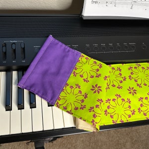 Handmade piano keyboard dust cover for 88 keys