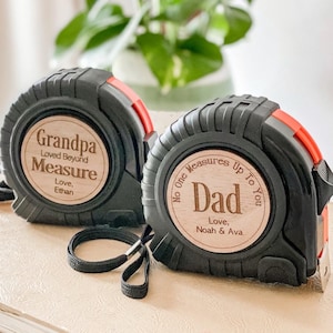 No One Measures Up Personalized Tape Measure, Father’s Day Gift From Kids, Custom Gift for Dad