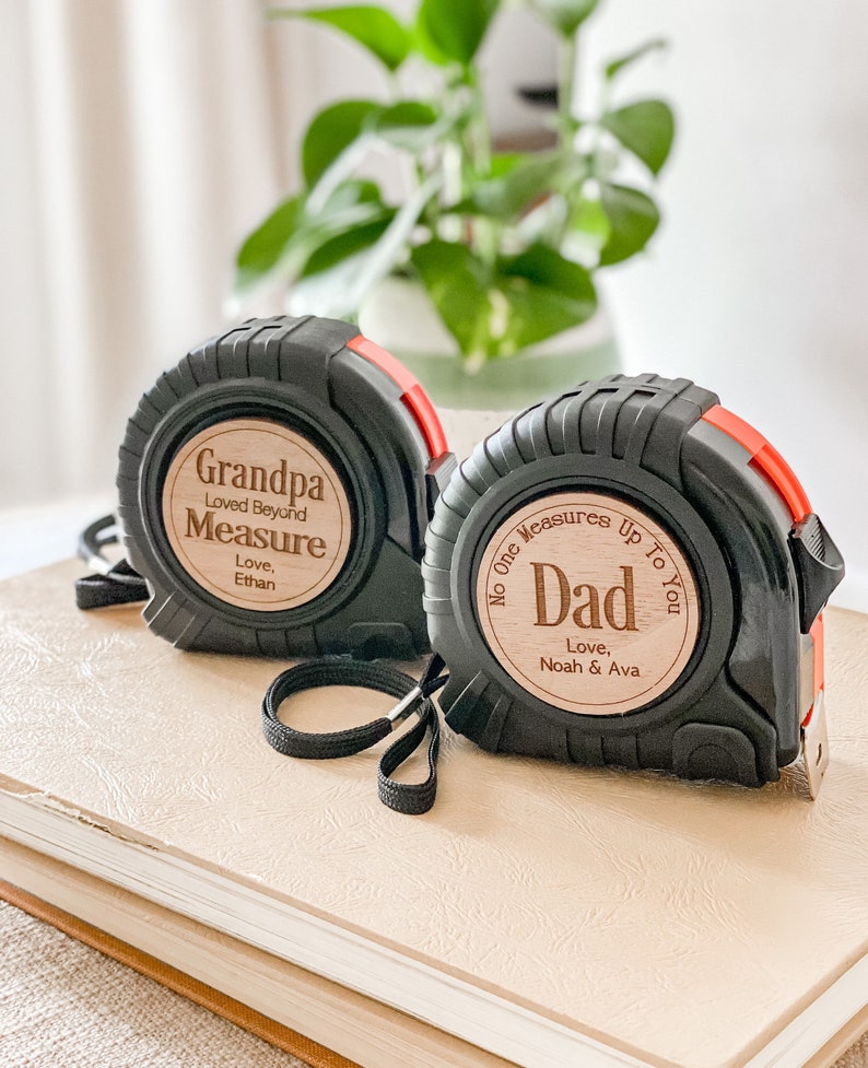 No One Measures Up Personalized Tape Measure, Fathers Day Gift From Daughter, Personalized Gifts For Dad 
