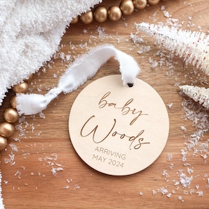 Baby Announcement Ornament, Expecting Ornament, Pregnancy Announcement