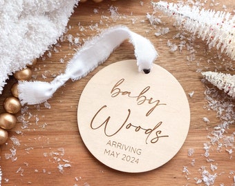 Baby Announcement Ornament, Expecting Ornament, Pregnancy Announcement