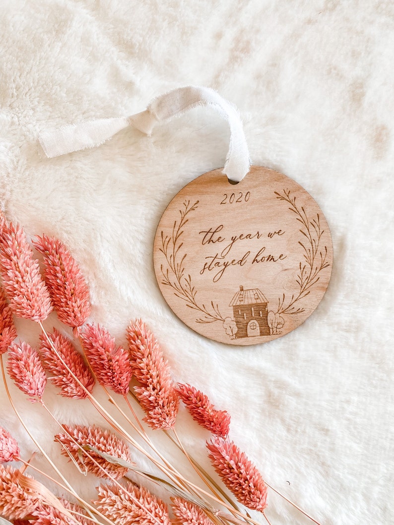 The Year We Stayed Home Boho Christmas Ornaments Family Christmas Decoration