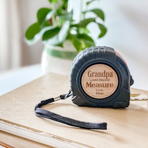 Add desired name for recipient and who you would like the tape measure to be from