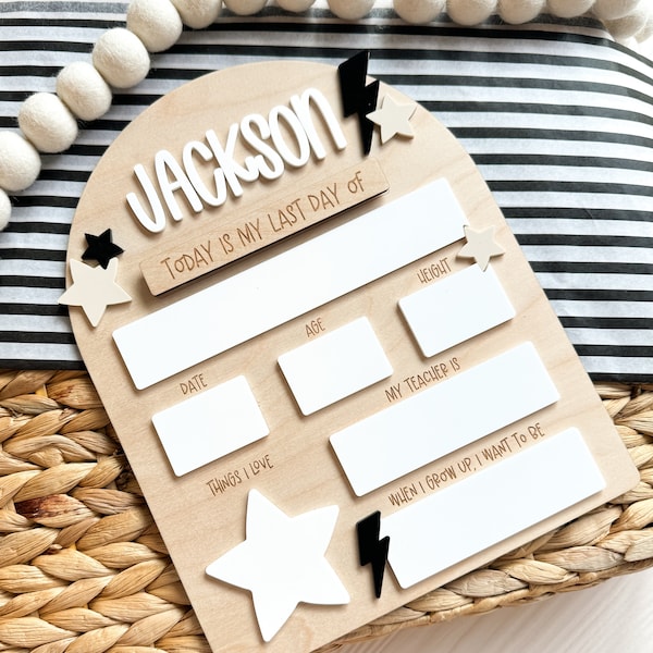 First Day Of School Sign, Personalized Back To School Sign, Back To School Gift