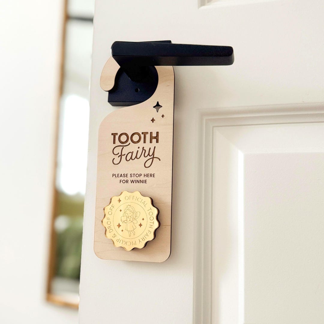 Personalized Wooden Tooth Fairy Door Hanger: Custom Name Keepsake for ...