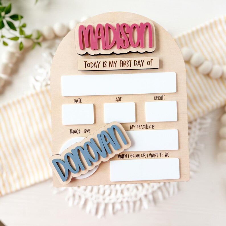 Editable First Day Of School Sign, School Board Sign, School Photo Prop image 7