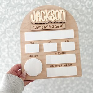 Editable First Day Of School Sign, School Board Sign, School Photo Prop image 8