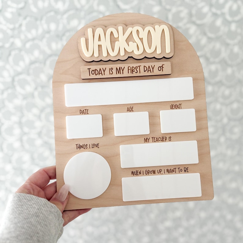 Editable First Day Of School Sign, School Board Sign, School Photo Prop image 8