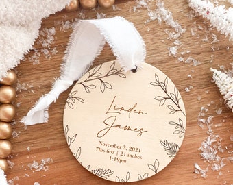 My First Christmas Ornament, Birth Stats Ornament, New Baby Gift