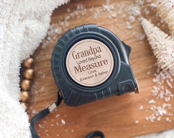 Custom Tape Measure, First Time Grandpa, Handyman Gifts, Personalized Tape Measure