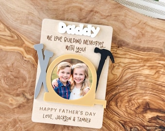 Photo Magnets, Fathers Day Gift From Kids, Picture Magnet, Personalized Gifts For Dad